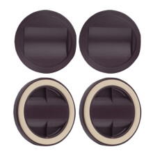 4Pcs Rubber Bed Frame Stopper Furniture Wheel Stopper-Coffee