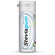 ginjer Steviagum White Chewing gum 30g Cherry Flavor | Teeth Whitening And Fresh Breath