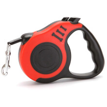 Tangles Retractable Dog Leash with SingleHand Brake Lock and Polyester Fiber Tape for Dogs