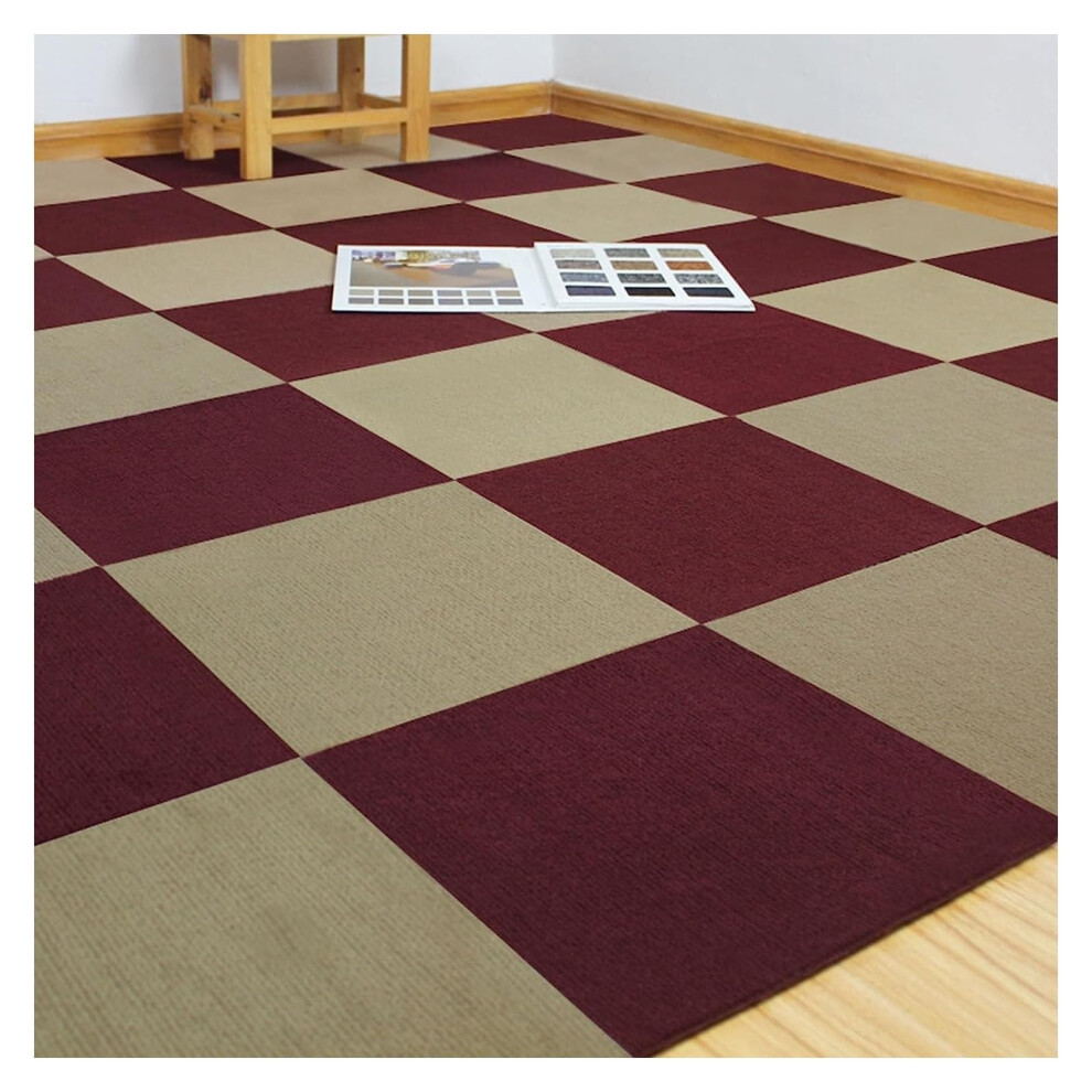 Selfadhesive Carpet Tiles, Diy Squares, Nonslip, For Commercial And Residential Use, 16 Pieces 9382693611987