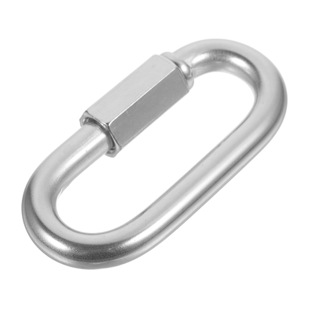 Quick Connector Chain Quick Links Small Snap Carabiner Oval Hook M8 Stainless Steel 9347817910070