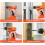 Multifunctional Electric Screwdriver Adjustable 0.28Nm Torque Intelligent Torque Control System Tool Set Ref: 3968 4