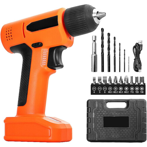 Multifunctional Electric Screwdriver Adjustable 0.28Nm Torque Intelligent Torque Control System Tool Set Ref: 3968 2