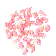 Realistic Silk Fabric Faux Vine Wedding Party Decoration-Pink