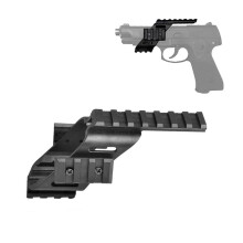 Universal Tactical Scope Sight Bracket Lightweight Polymer Pistol Mount 7/8Inch Weaver Picatinny Rail Compatible