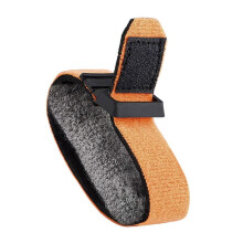 Guitar Fret Wrap with Cotton Noise Reduction, Adjustable Bass String Dampener 185mm Orange Grey