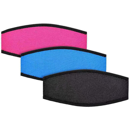 Neoprene Facepiece Strap Cover Diving Hair Protector Wrap Goggle Strap rose Red 1