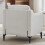 Living And Home Beige White Single Sofa Armchair 4