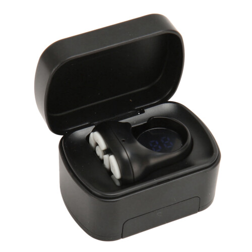 Bluetooth 5.3 Remote Control Ring with Charging Case for iOS & Android, Black