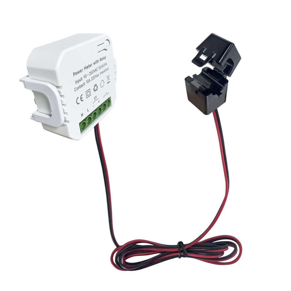Wifi Energy Meter Single Phase 80A Ct Clamp 90Â250Vac With Relay 7641368993080