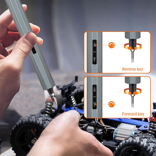 Cordless Electric Screwdriver Set With  Torque Compact Design For Electronics And Home Projects 2