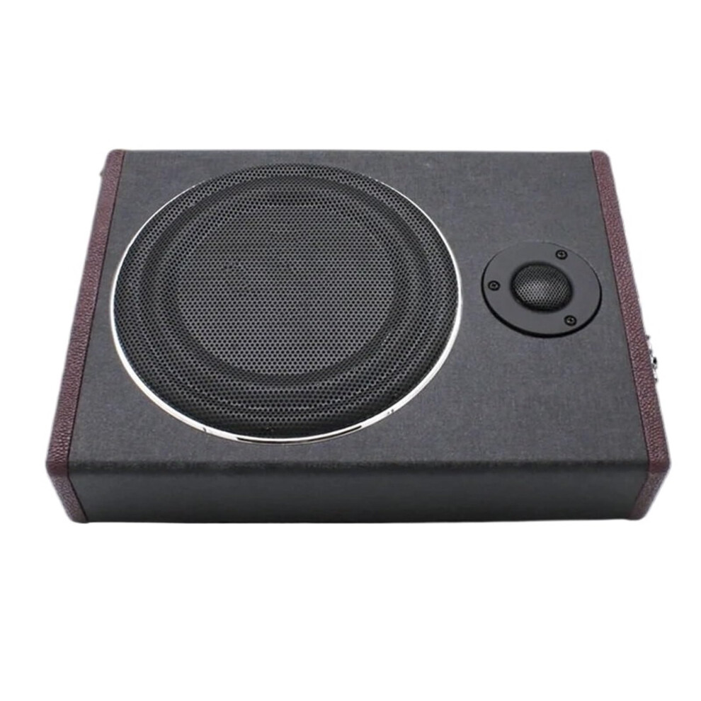 Tweeter 8Inch Car Ultrathin Subwoofer Performance Active With Tweeter Wood Leather Stereo Compatible With 80W Rms Speaker Audio Tweeter 9347817911008