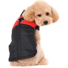 (As show, One size) Small Waterproof Dog Coat Winter Jacket Padded Down Jacket for Dogs Pet Puppy Clothes Assorted Sizes and Colors