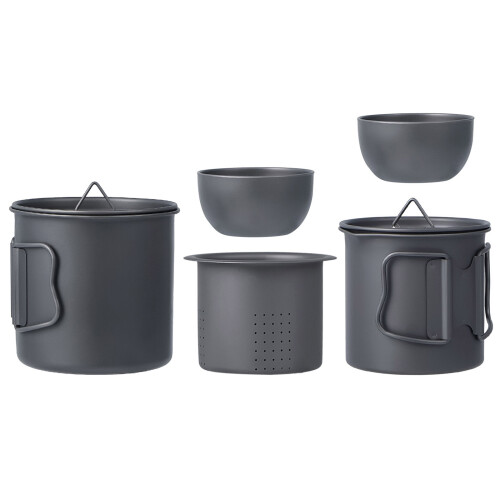 Ensemble de thés en métal moderne, 5 pièces, accessoires