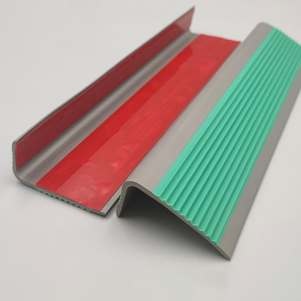 Stair Nosing Profile Selfadhesive Lshaped, Nonslip Pvc Step Edges Waterproof Stair Nose Strip Color: 7 1.2M 9426802440454