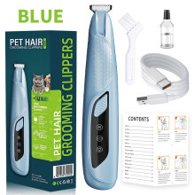 Professioneller Pfotenhaarschneider für Haustiere mit LED-Licht Blue