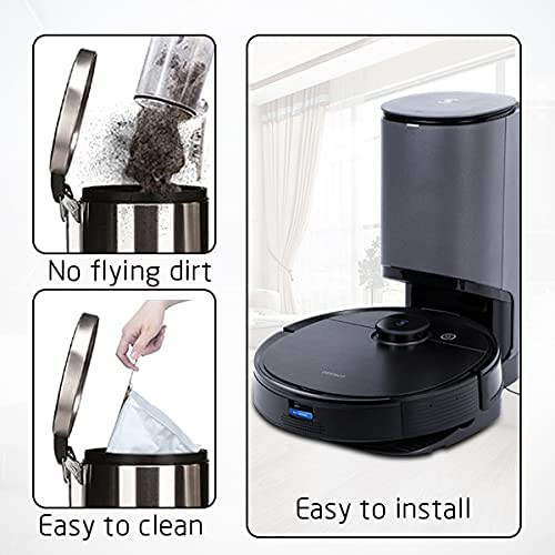 Staubsaugerbeutel für Ecovacs T8 / T9 6er-Pack 2