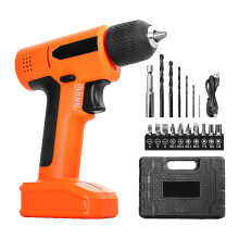 Multifunctional Electric Screwdriver 0.28 Nm Adjustable Torque Intelligent Torque Control Nonslip Grip Home