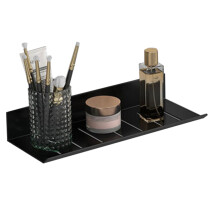 Elegant Space-Saving Shelf, Industrial Design Metal Wall Shelf For Bathroom Storage, Easy Installation Floating Shelves With Anti-Rust Surface, Matte