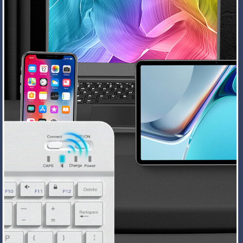 Tastiera e mouse wireless Bluetooth Combo - 10 pollici 2