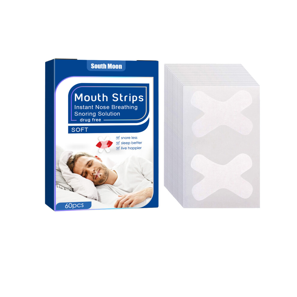 (60pcs) South moon anti-snoring patch to help sleep, prevent snoring, talk in sleep, stop snoring and relieve sleep care patch