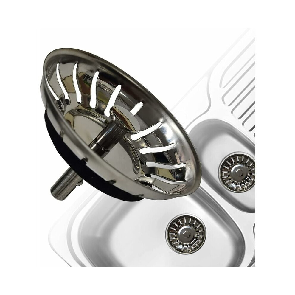 Elegant Kitchen Sink Strainer, Stainless Steel Construction Ensures Durability & Corrosion Resistance, Smooth Fast Drainage, Suitable For Most Sin 9148971513387