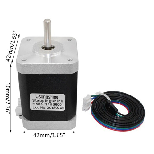 Nema 17 Stepper Motor with Cable 1.8 Degree 1.7A Bipolar Step 1