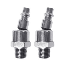 Air Plug-Industrial Swivel Coupler Plug 1/4-In NPT-Male Thread