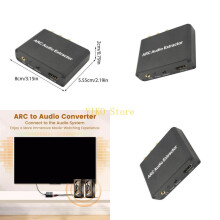 K32C lichtgewicht extractor adapter voor HDTV's met optisch en 3,5 mm met USB-kabel