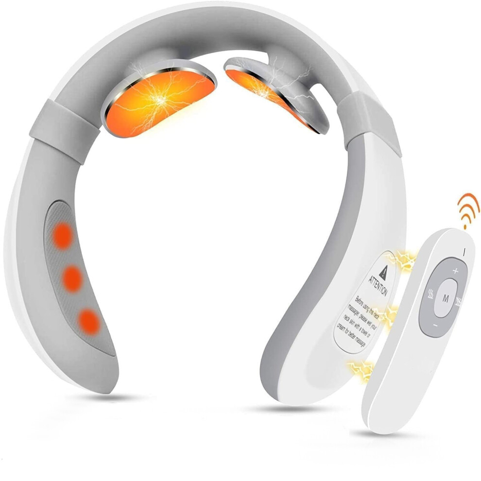 Portable Neck Massager, Ergonomic Design Offers Women And Men Electric Pulse Pain Relief, Cordless Deep Tissue Relaxation for Shoulder And Neck