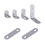 Support d'angle en acier inoxydable, 10 pièces, support en L- UN 2