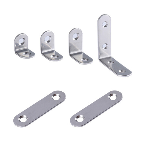 Support d'angle en acier inoxydable, 10 pièces, support en L- UN 1