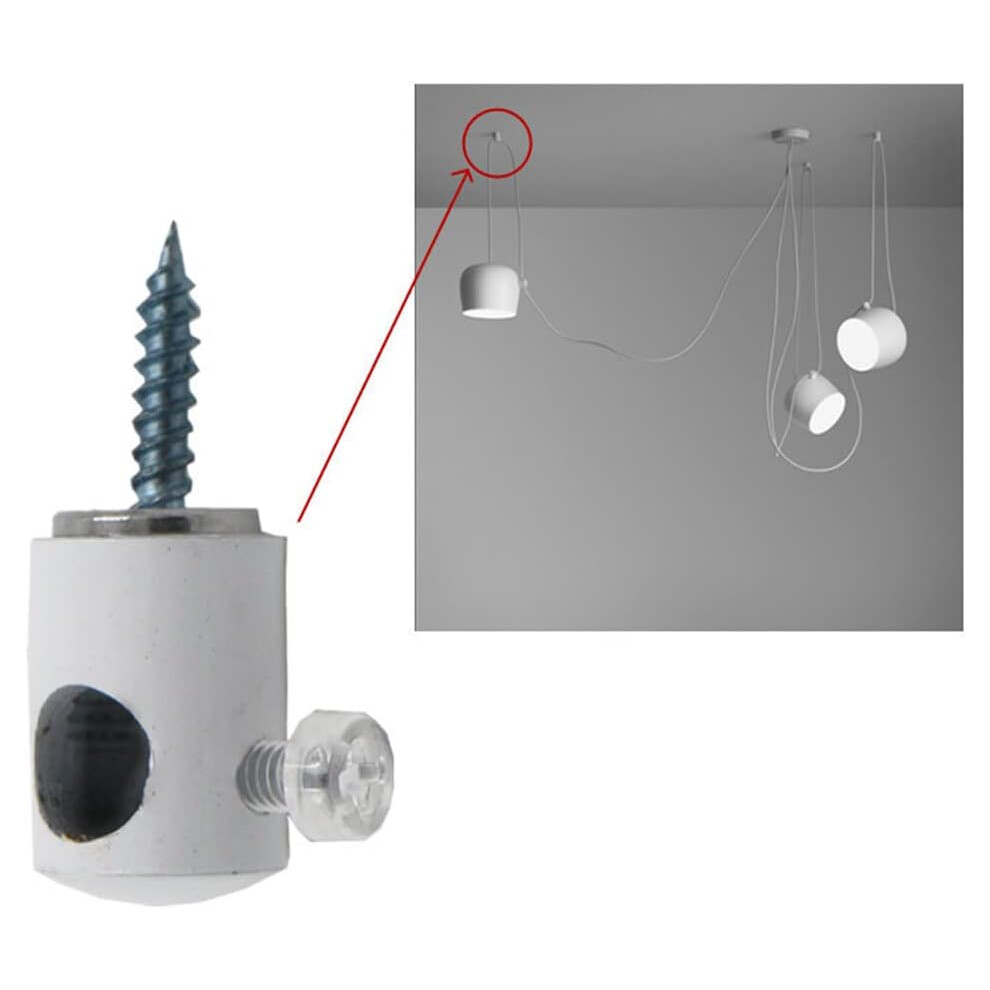 Surface-Mounted Cable Holder, Aluminum Swag Hooks For Chandelier Ceiling Lights, Super Load Pendant Lighting Fixtures Easy Installation For 9128293488570