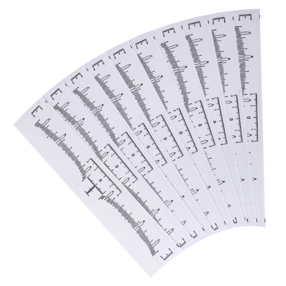 Eyebrow Sticker for Accurate Brow Mapping, Brow Measuring Tool with Disposable Eyebrow Ruler and Adhesive Shaper Design, Promotes Symmetrical Brows