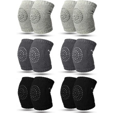 Anti Slip Design Baby Knee Pad, Soft Cotton Material with Silicone Grips Elastic Knee Sleeve, Knee Protector for Crawling Babies, Unisex Design