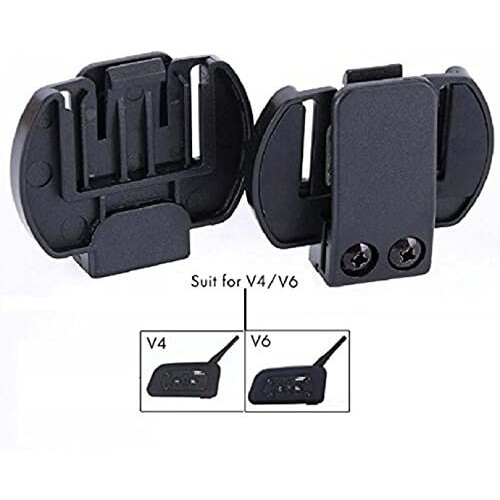 Staffa di montaggio universale per interfono da moto, clip di sicurezza per casco, accessorio interfono Bluetooth per un utilizzo compatto e 1