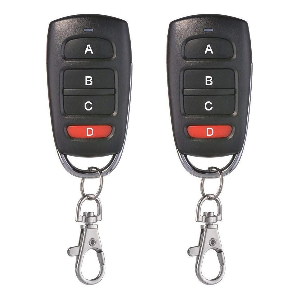 Fixed Code Clone Rf Transmitter For Car Controls, Wide Coding Range Universal Cloning Device, 4 Channels More Flexibility For Garage Doors, Electric 9128293024037