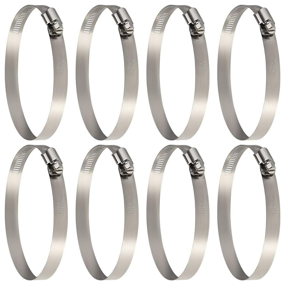 Pipe Hose Clamp Adjustable, Adjustable Pipe Hose Clamp Worm Gear Drive Stainless Steel Hose Clamps For Air Ducting, Corrosion Resistant Durable And 9448196687871