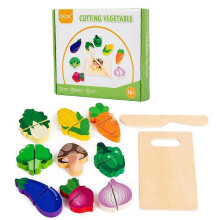 (B) Wooden Pretend Play Simulation Food Fruits Vegetables Toys For Children Kids