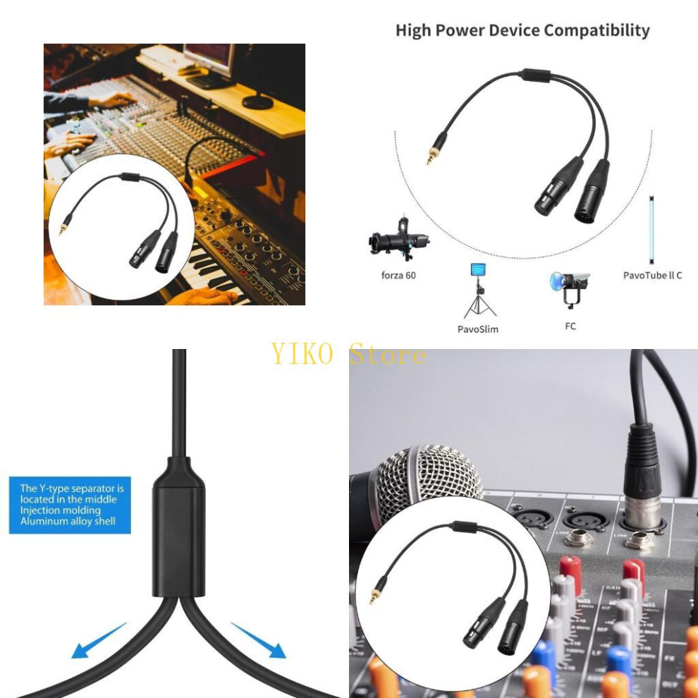 K32c 5Pin Connection Cable For Pavoslim Series Lighting Stands With Secure 3.5Mm Locking 6935161434941