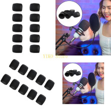 Cobertura de microfones de espuma K32C 10Pcs para microfones portáteis Proteções do para-brisas