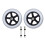 2 Pcs Wheelchair Caster Front Wheel Replacement-8 inches grey 1