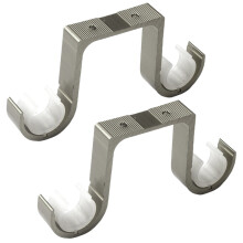 Supports de tringle à rideau Double en alliage-Champagne