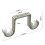 2pcs/set Double Curtain Rod Brackets Window Hardware-champagne 4