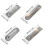 Sliding Barn Door Handle with Flush Pull Push Plate-S Square 3
