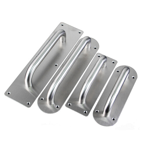Sliding Barn Door Handle with Flush Pull Push Plate-S Square 1