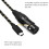 K32C USB C Αρσενικό σε 3Pin Θηλυκό Καλώδιο μικροφώνου σύνδεσης για τηλέφωνα Tablet 3