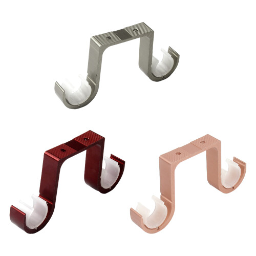 Ceiling-Mount Curtain Holders Brackets Curtain Rod-champagne 1