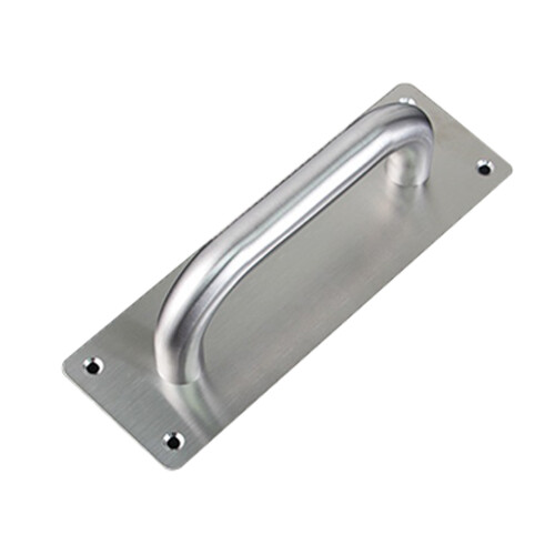 Sliding Barn Door Handle with Flush Pull Push Plate-S Square