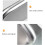 Sliding Barn Door Handle with Flush Pull Push Plate-S Square 5